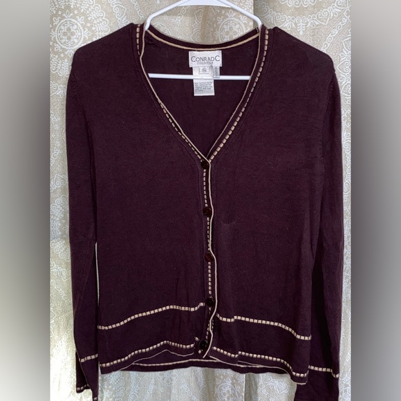 Women’s brown button‎ cardigan - Picture 9 of 10